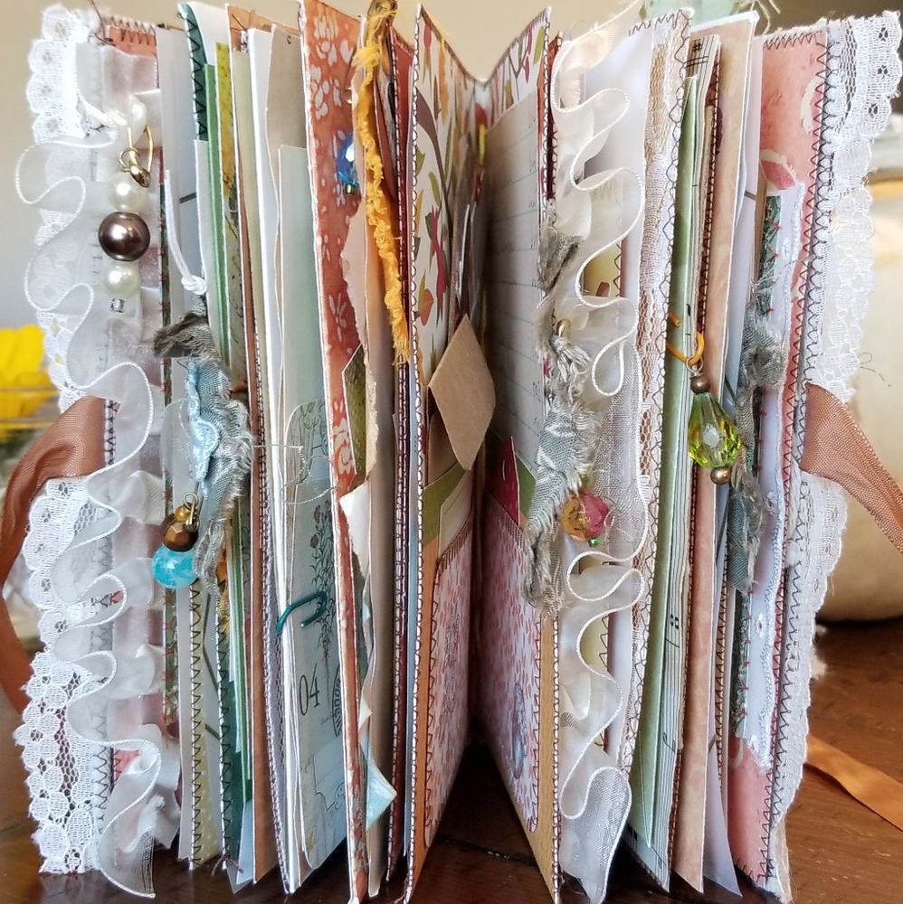 Handmade Patchwork Fall themed Junk Journal